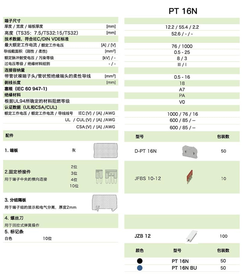 PT直插式系列PT 16N